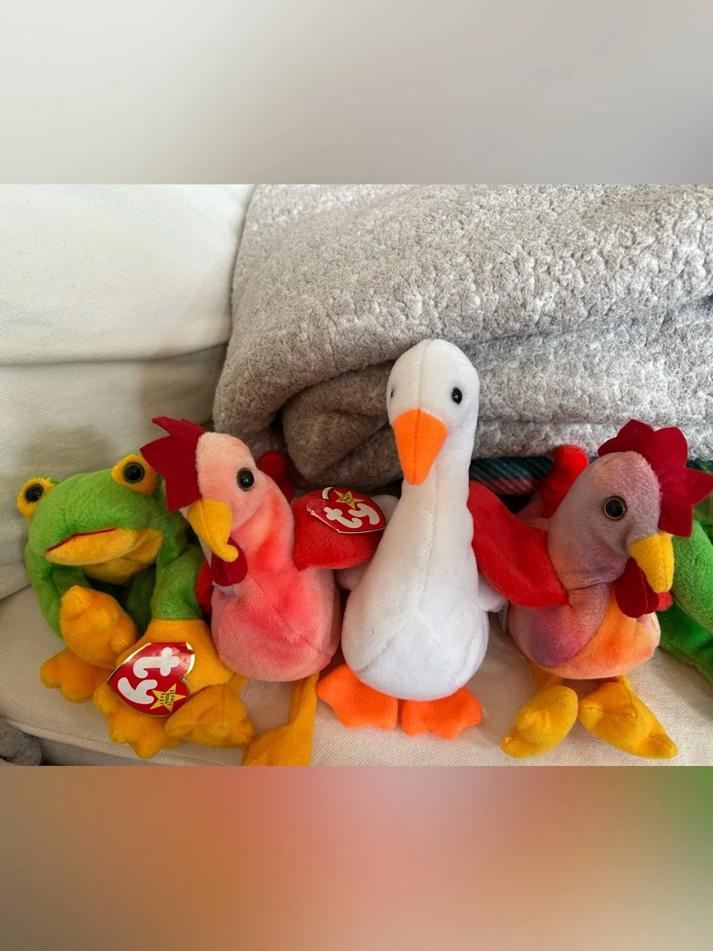 Ty Beanie Baby Lot of 6 in excellent clean condition w tags 1993-1997